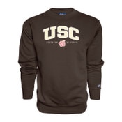 USC Trojans Brown Hibiscus Crew Neck Sweatshirt